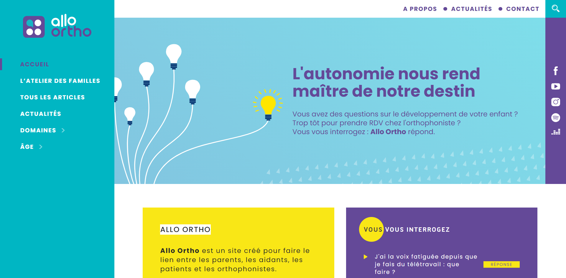 lien vers site allo ortho